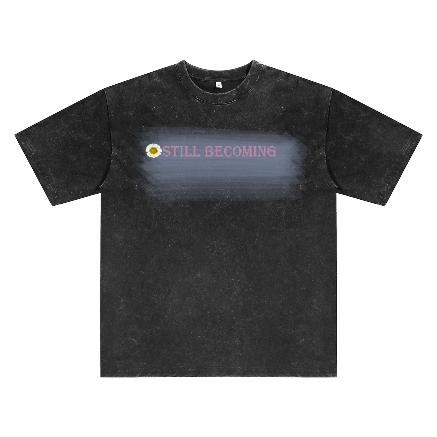 Acid Wash Oversized "STILL BECOMING" Graphic Vintage Tee ChromaBrite Clothing