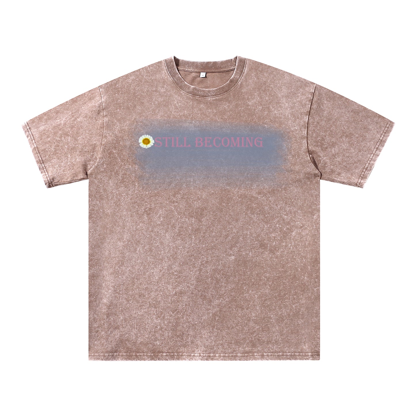 Acid Wash Oversized "STILL BECOMING" Graphic Vintage Tee ChromaBrite Clothing