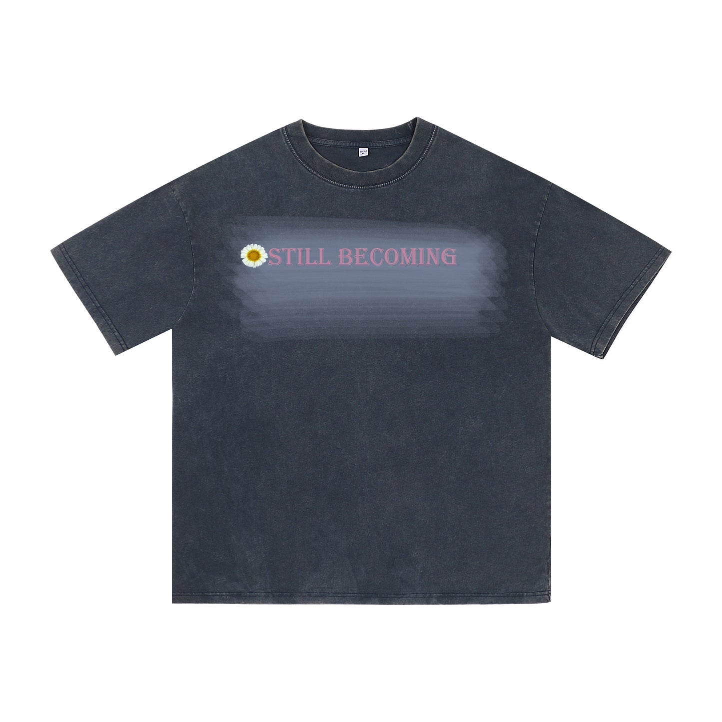 Acid Wash Oversized "STILL BECOMING" Graphic Vintage Tee ChromaBrite Clothing - 展示6