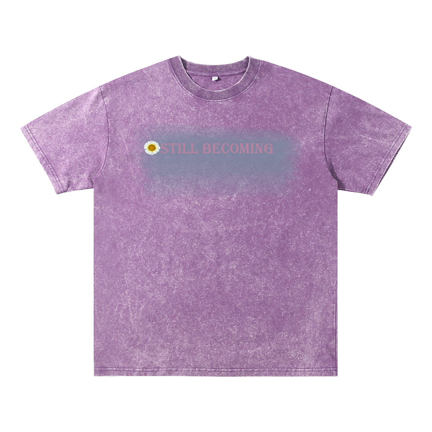 Acid Wash Oversized "STILL BECOMING" Graphic Vintage Tee ChromaBrite Clothing - 展示14