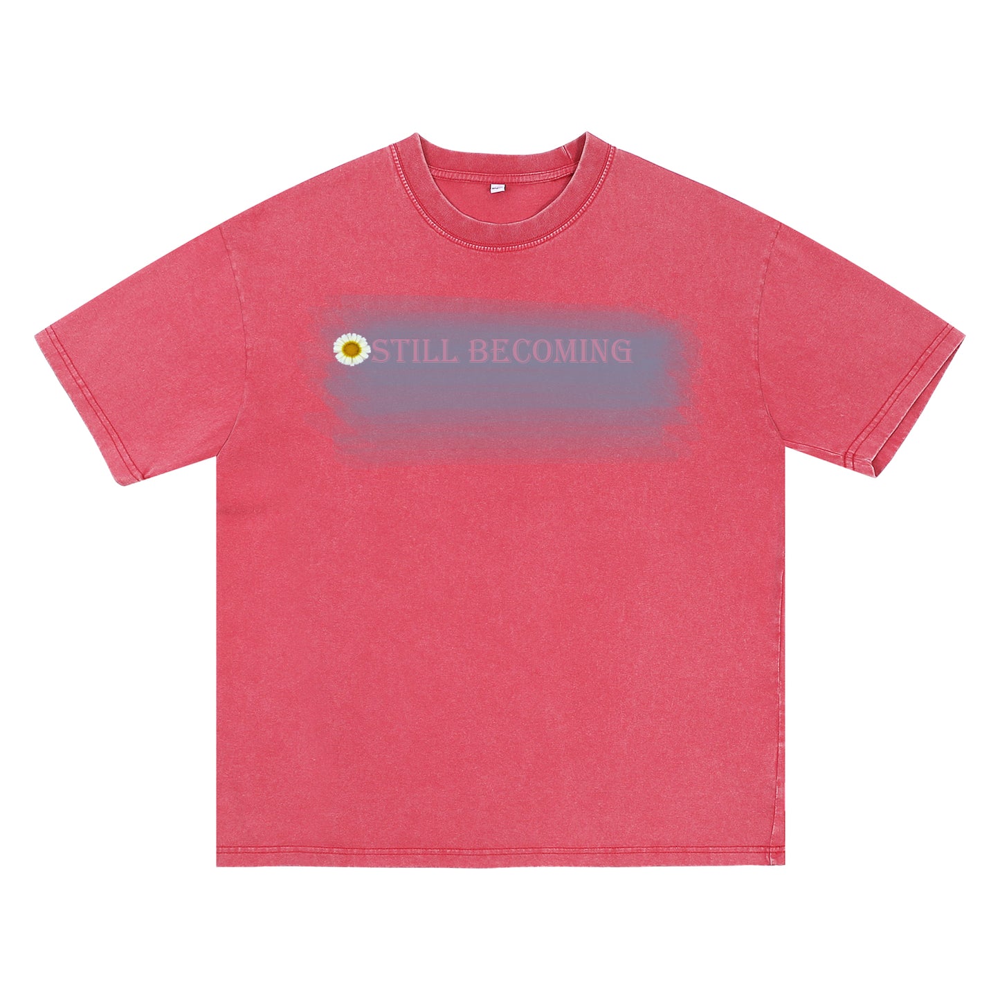 Acid Wash Oversized "STILL BECOMING" Graphic Vintage Tee ChromaBrite Clothing - 展示10