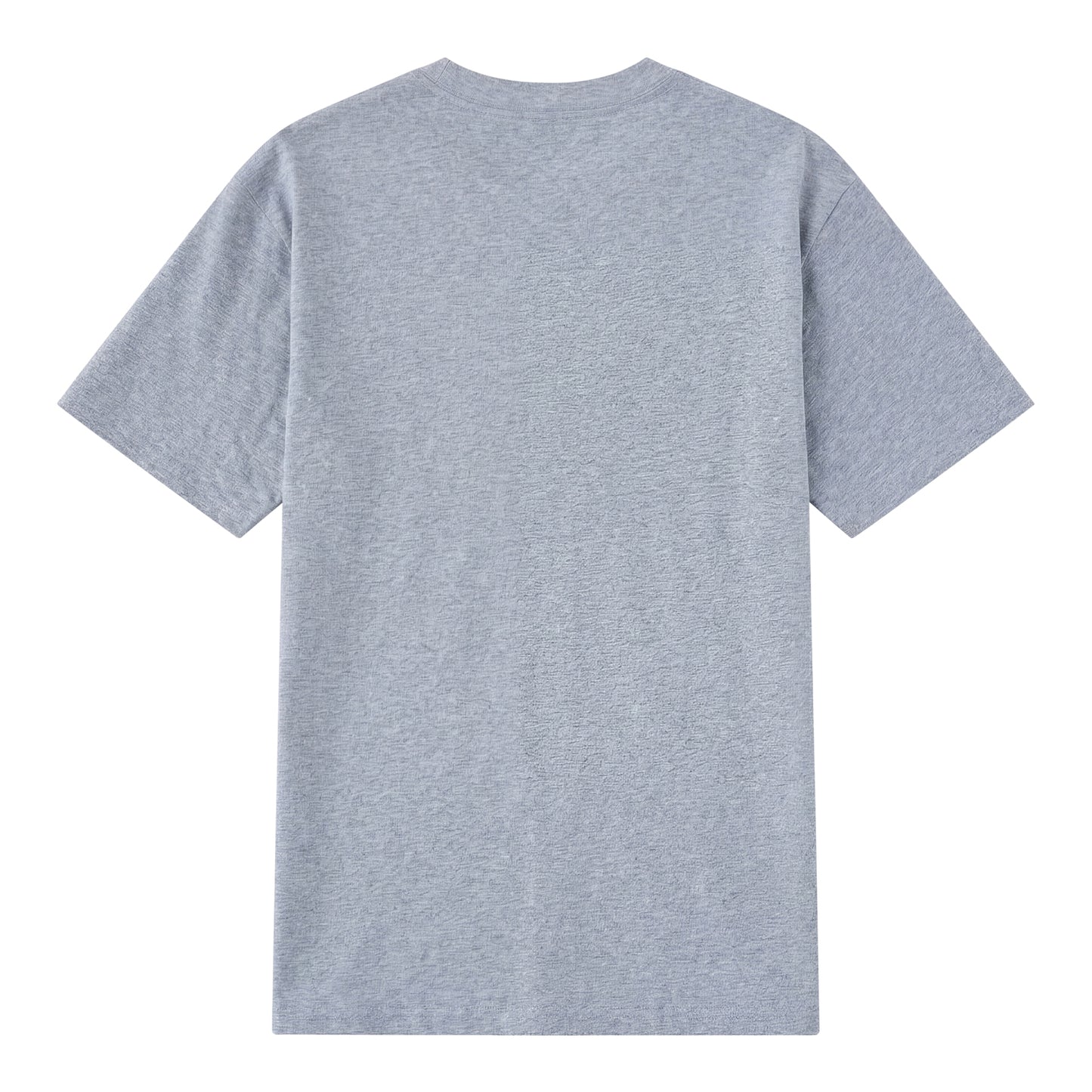 Back view of gray t恤 featuring Sunlit Vanilla Rose Staple Tee