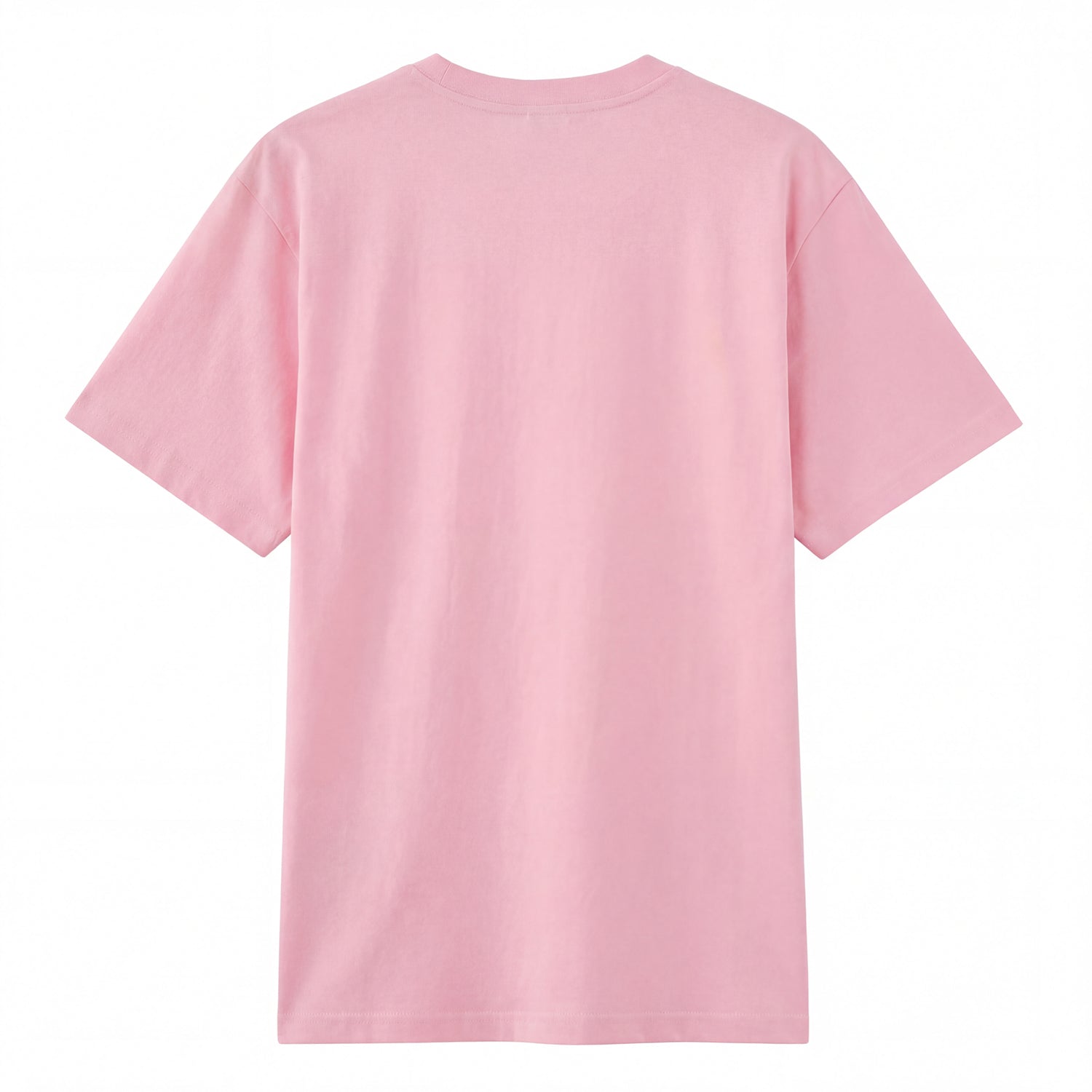 Back view of pink t恤 featuring Sunlit Vanilla Rose Staple Tee