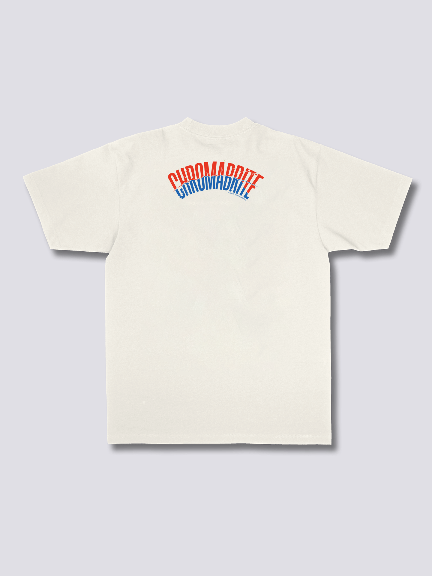Minimalist Abstract Indigo Circle Tee - Oversized THE BLUE SUN ChromaBrite Clothing
