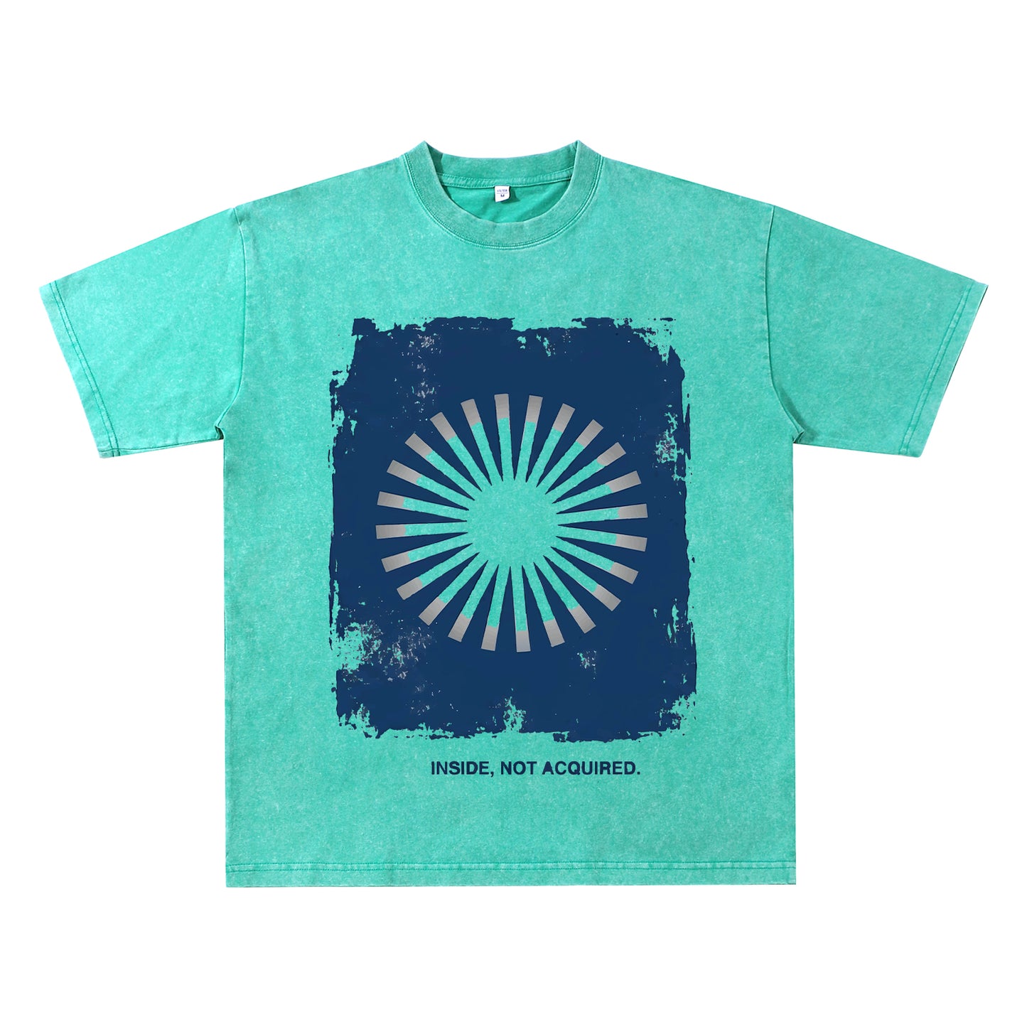 Oversized Tshirts for Men Short Sleeve Washed Basic THE BLUE SUN Vintage Tee ChromaBrite Clothing - 展示5