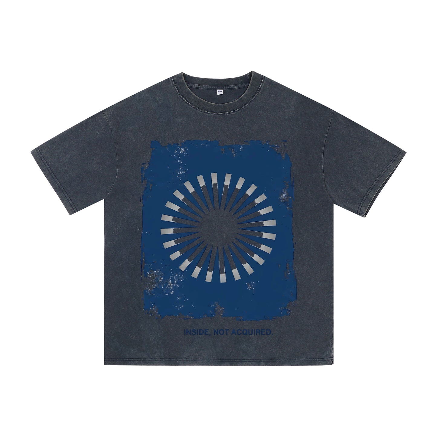 Oversized Tshirts for Men Short Sleeve Washed Basic THE BLUE SUN Vintage Tee ChromaBrite Clothing - 展示9