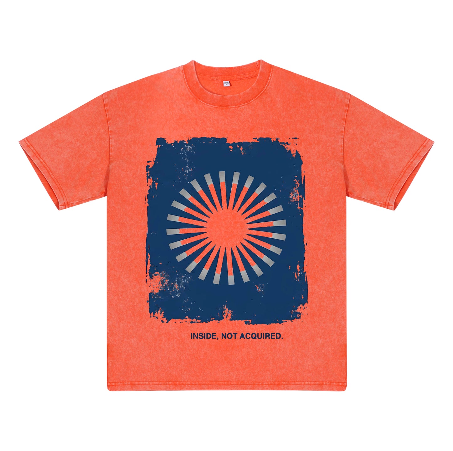 Oversized Tshirts for Men Short Sleeve Washed Basic THE BLUE SUN Vintage Tee ChromaBrite Clothing