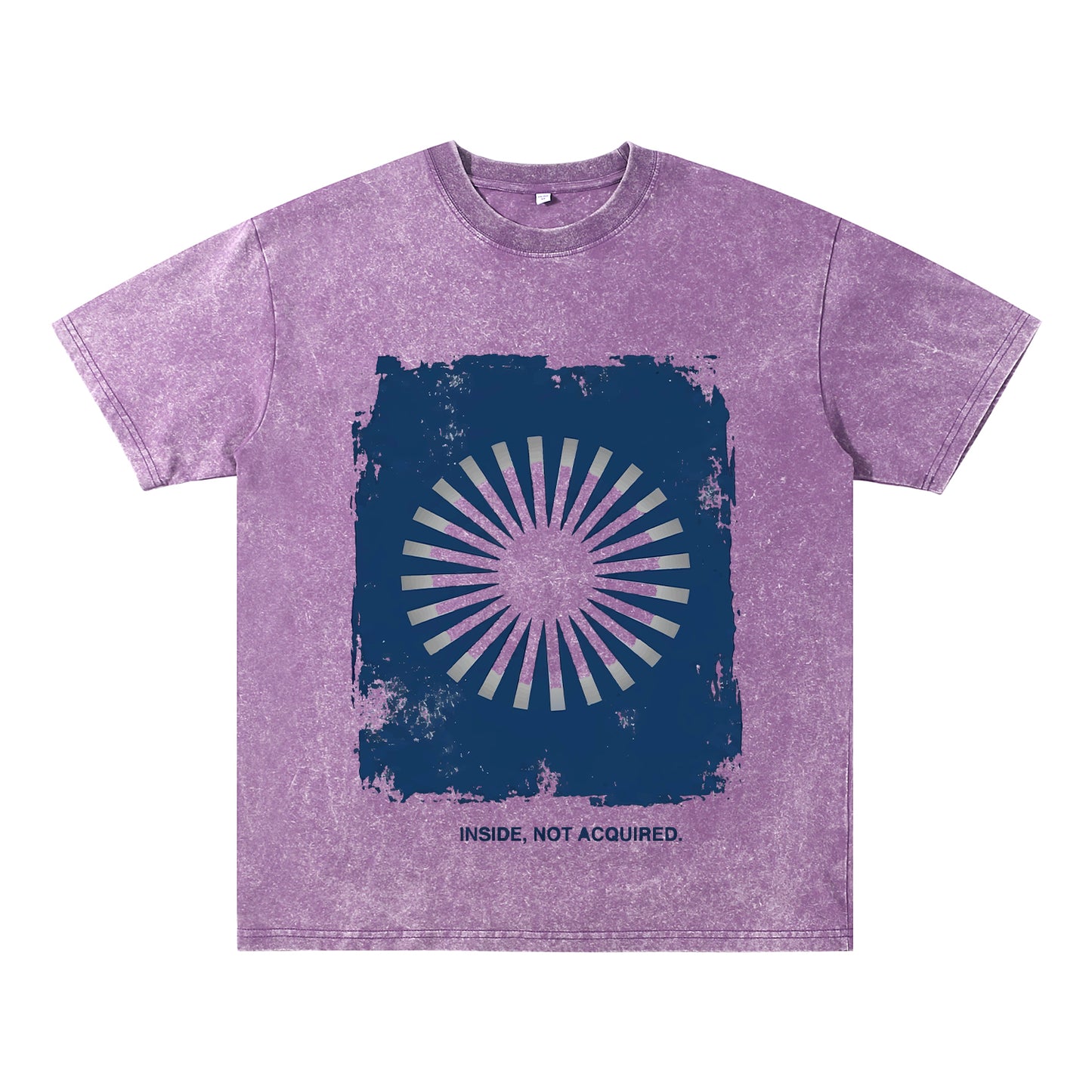 Oversized Tshirts for Men Short Sleeve Washed Basic THE BLUE SUN Vintage Tee ChromaBrite Clothing