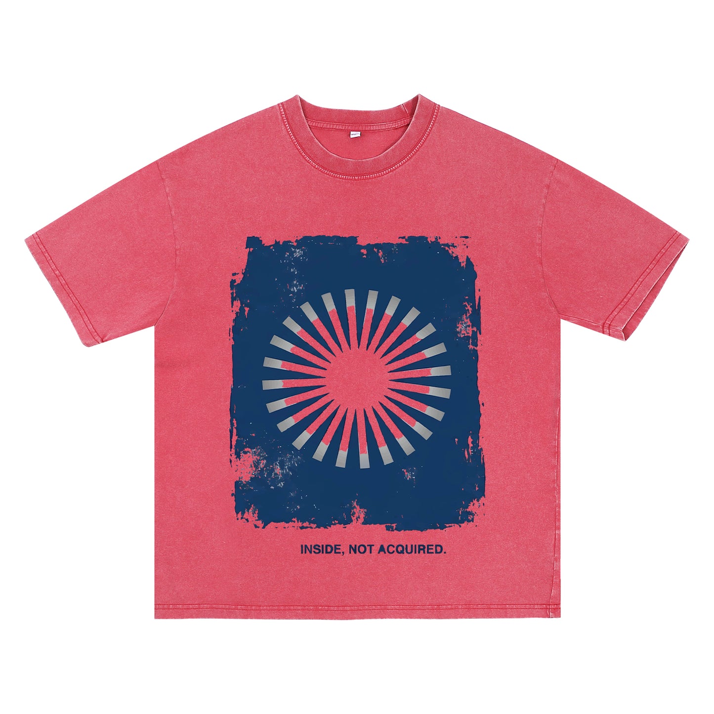 Oversized Tshirts for Men Short Sleeve Washed Basic THE BLUE SUN Vintage Tee ChromaBrite Clothing