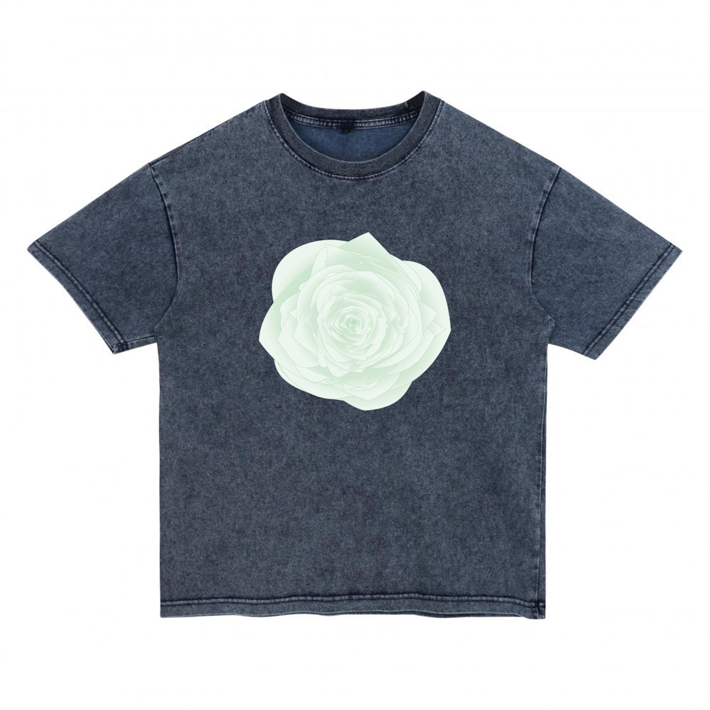 Alternate angle of t恤 featuring WILDWOOD ROSE Denim Washed Tee