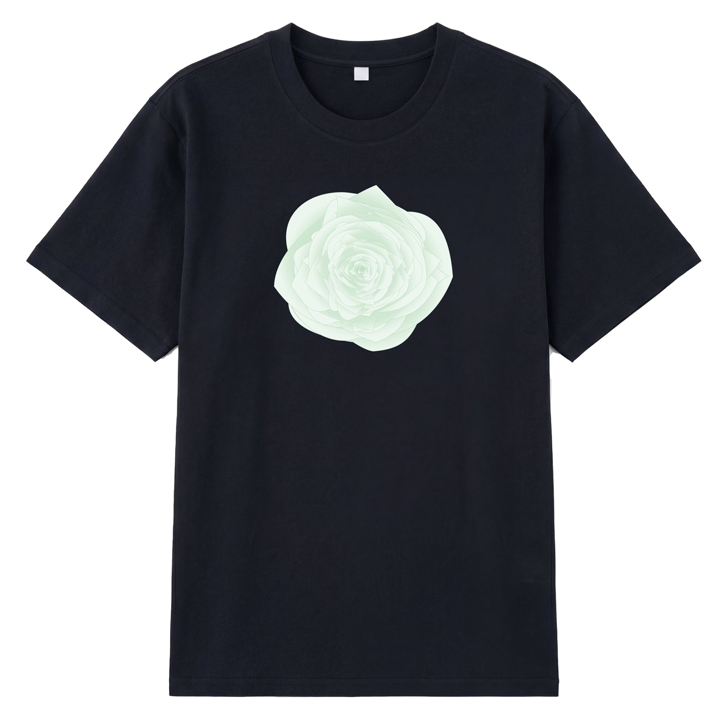 Alternate angle of black t恤 featuring WILDWOOD ROSE Staple Tee