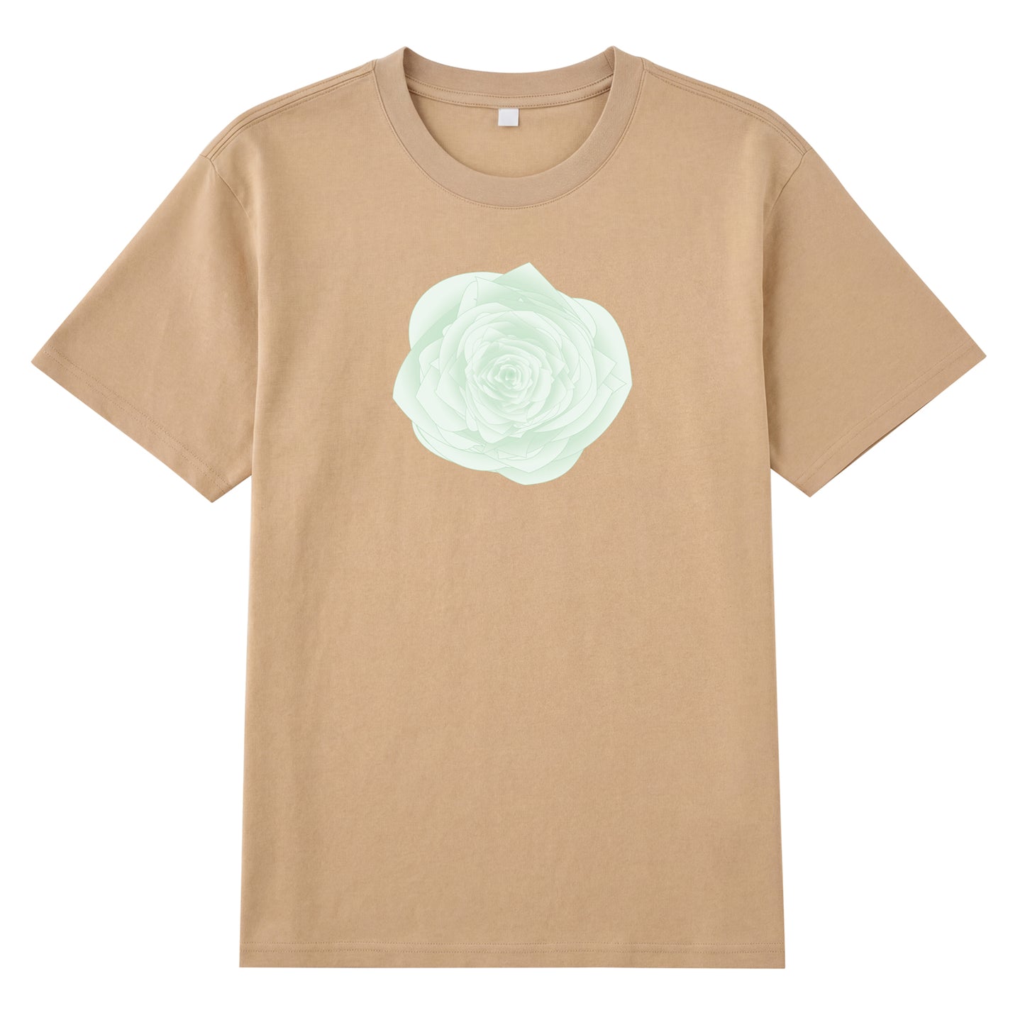 Detail view of yellow t恤 featuring WILDWOOD ROSE Staple Tee - 展示2