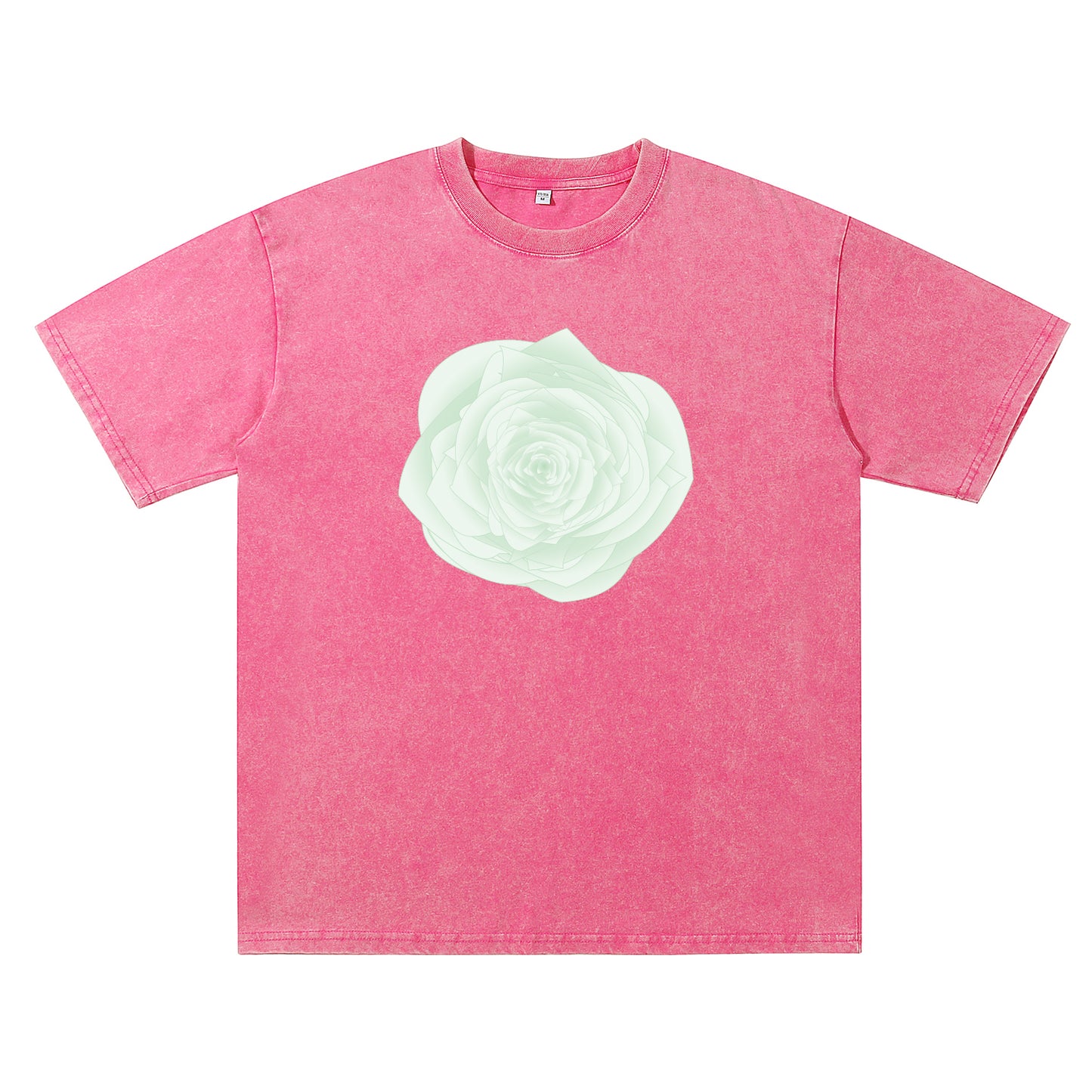 Detail view of red t恤 featuring WILDWOOD ROSE Vintage Tee - 展示2