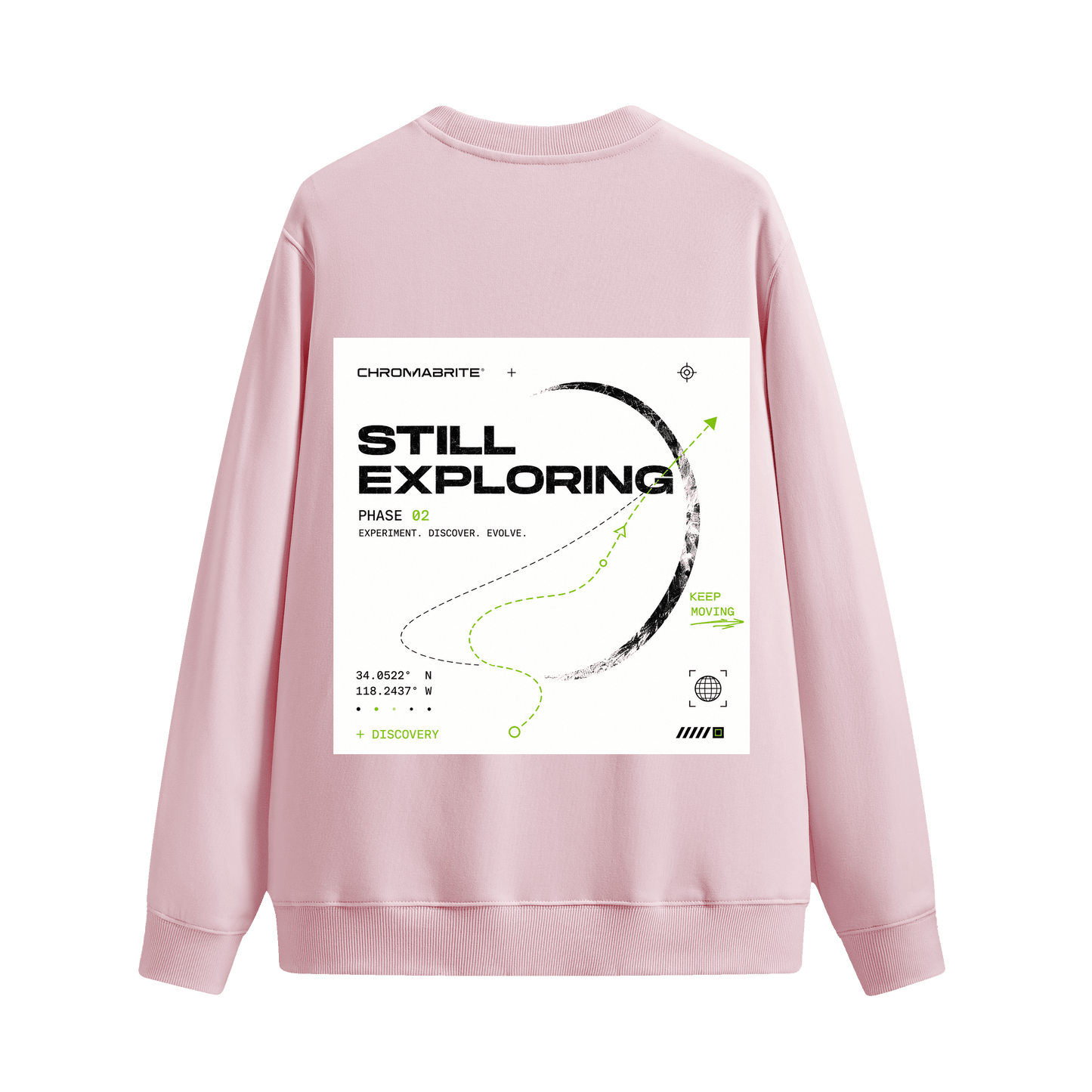 ChromaBrite Green Hoodie Alternative | Oversized Graphic Crewneck ChromaBrite Clothing