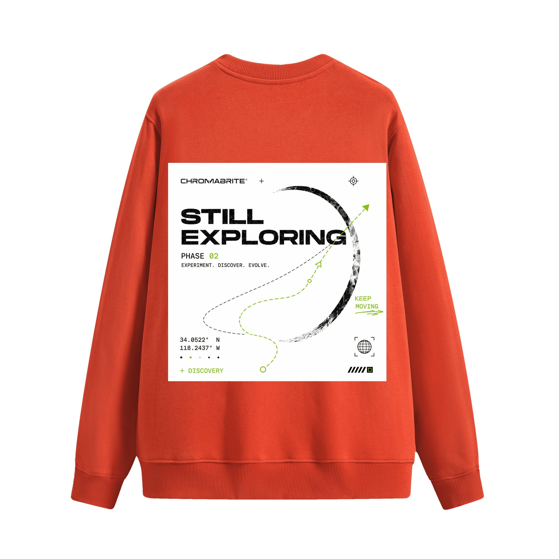 ChromaBrite Green Hoodie Alternative | Oversized Graphic Crewneck ChromaBrite Clothing