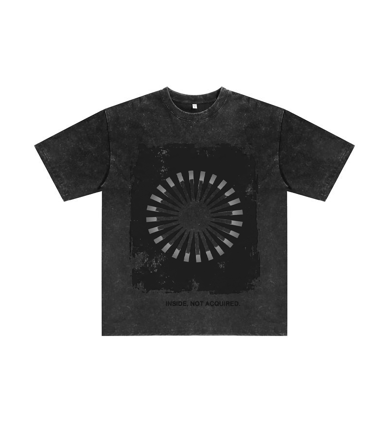 Oversized Tshirts for Men Short Sleeve Vintage Washed Basic Loose Tees THE BLUE SUN ChromaBrite Clothing - 展示7