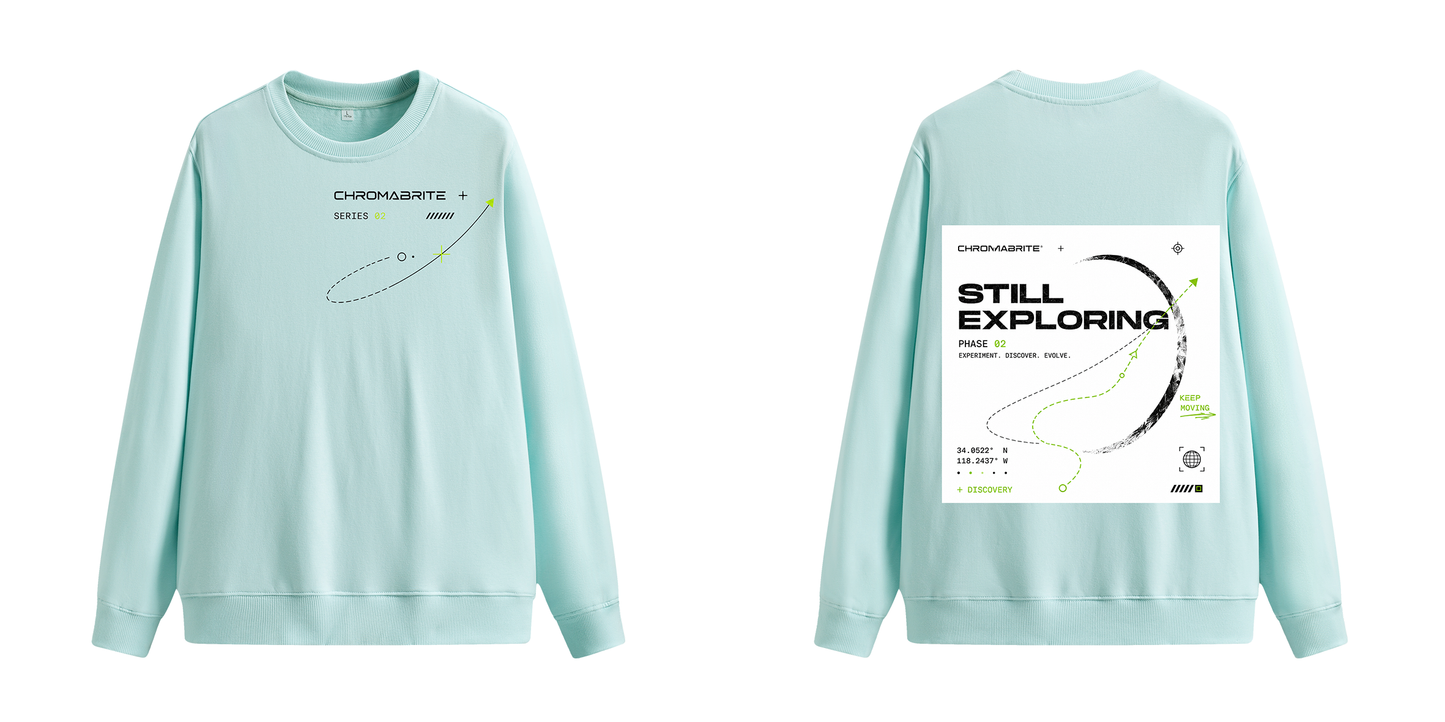 ChromaBrite Green Hoodie Alternative | Oversized Graphic Crewneck ChromaBrite Clothing