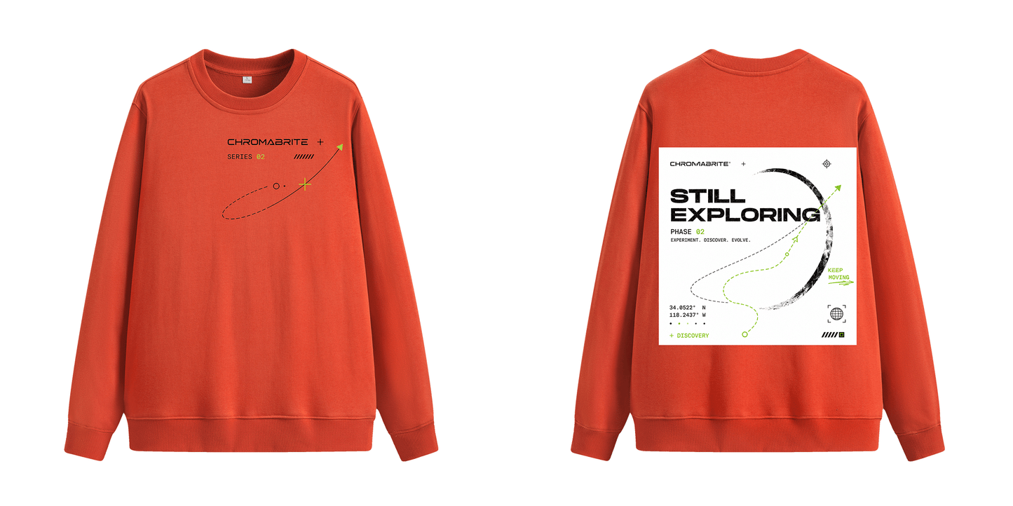 ChromaBrite Green Hoodie Alternative | Oversized Graphic Crewneck ChromaBrite Clothing