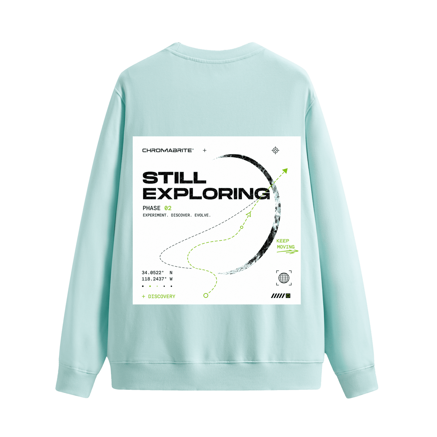 ChromaBrite Green Hoodie Alternative | Oversized Graphic Crewneck ChromaBrite Clothing