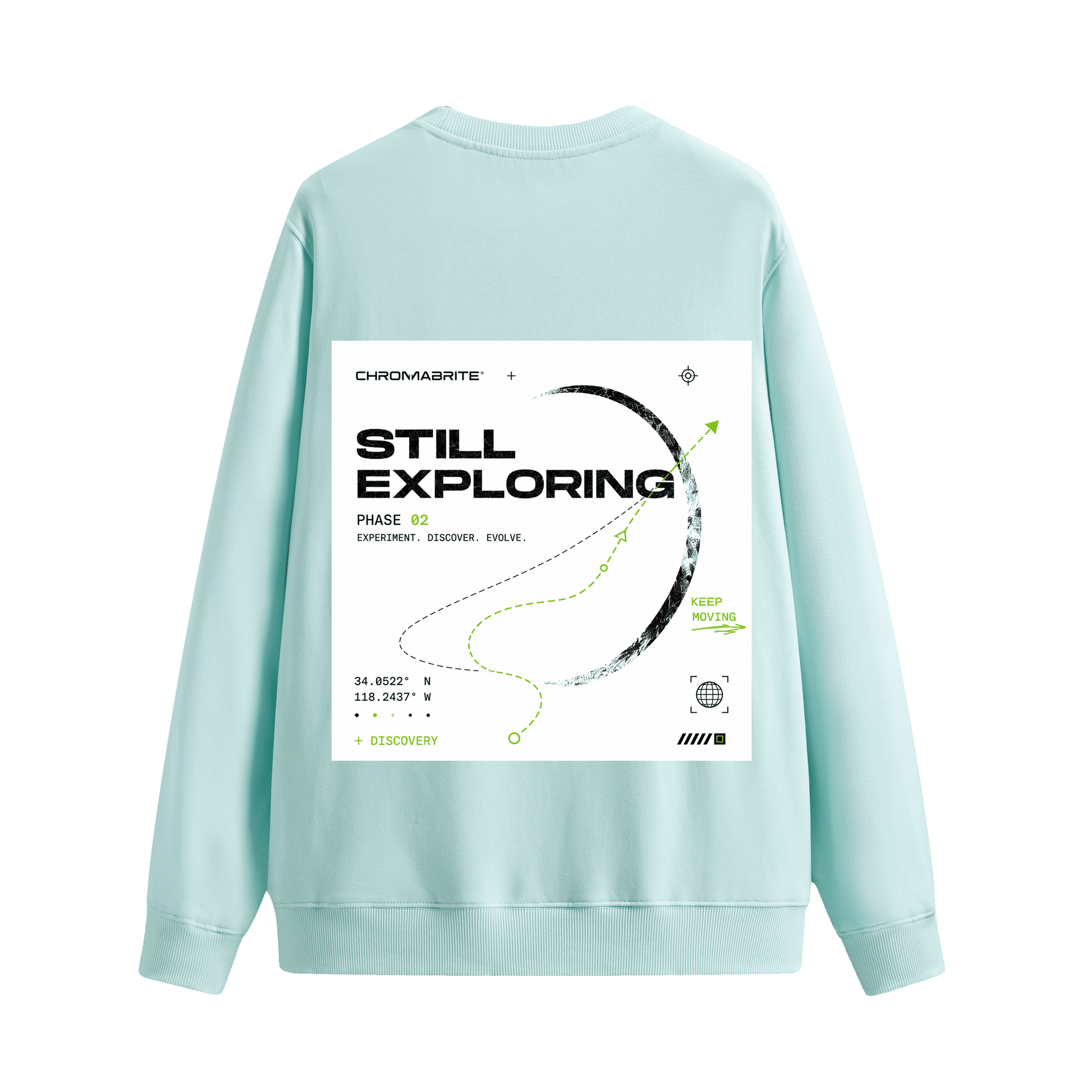 ChromaBrite Green Hoodie Alternative | Oversized Graphic Crewneck ChromaBrite Clothing