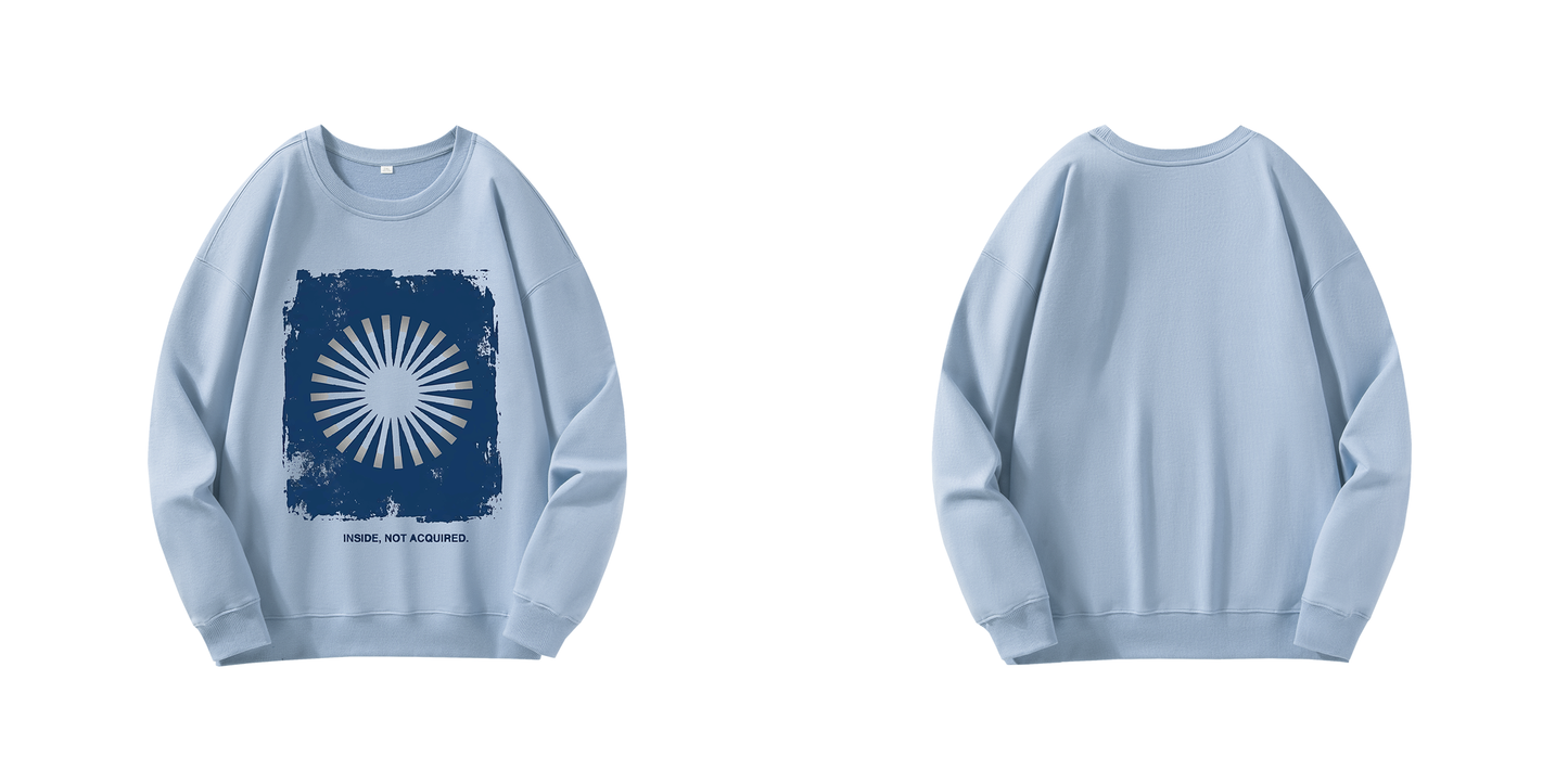 ChromaBrite "Inside, Not Acquired" 330GSM Heavyweight Crewneck ChromaBrite Clothing
