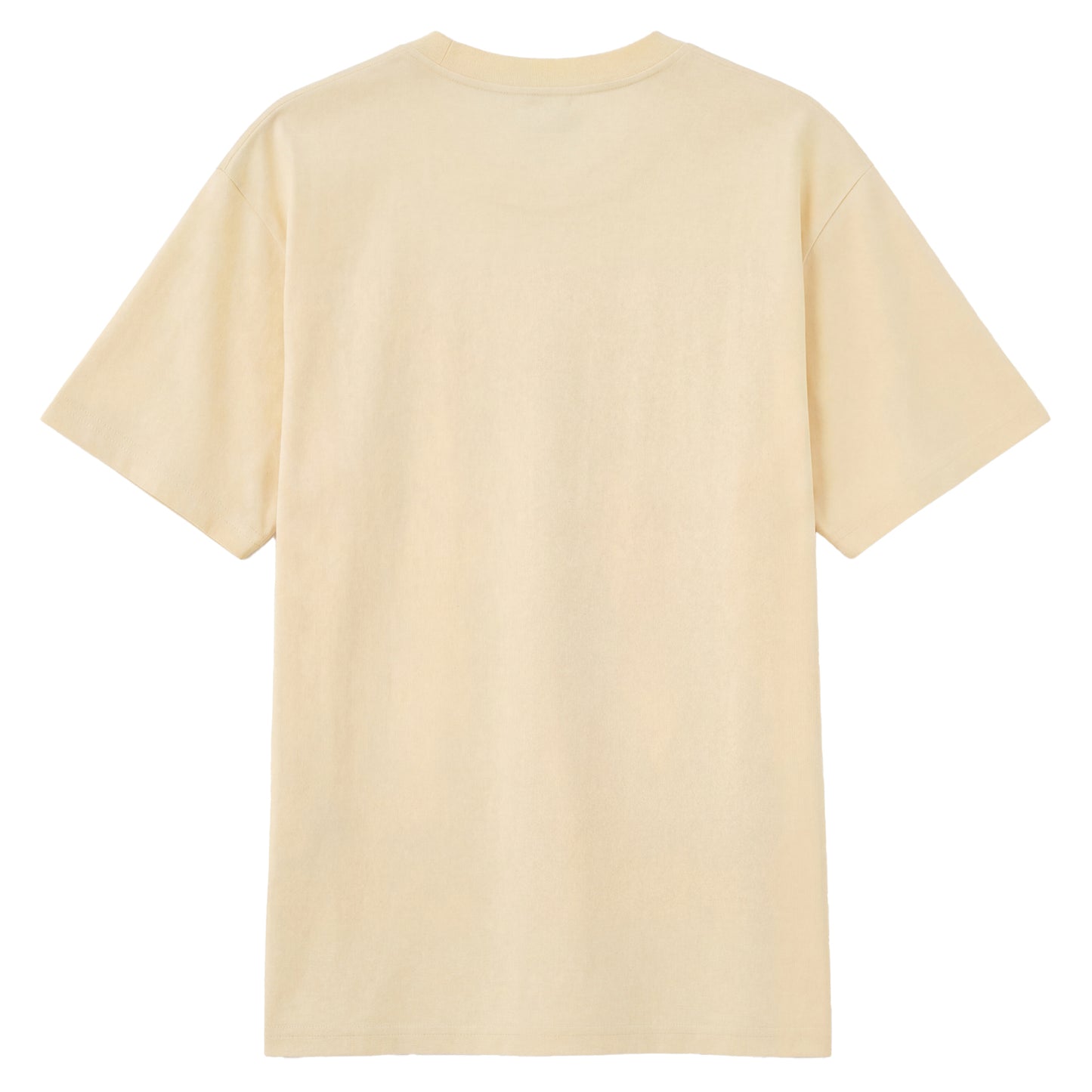 Back view of beige t恤 featuring Colorful CB Staple Tee