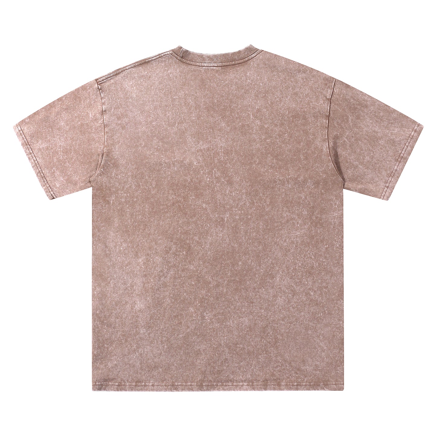 Back view of brown t恤 featuring ChromaBrite Foshan Vintage Tee