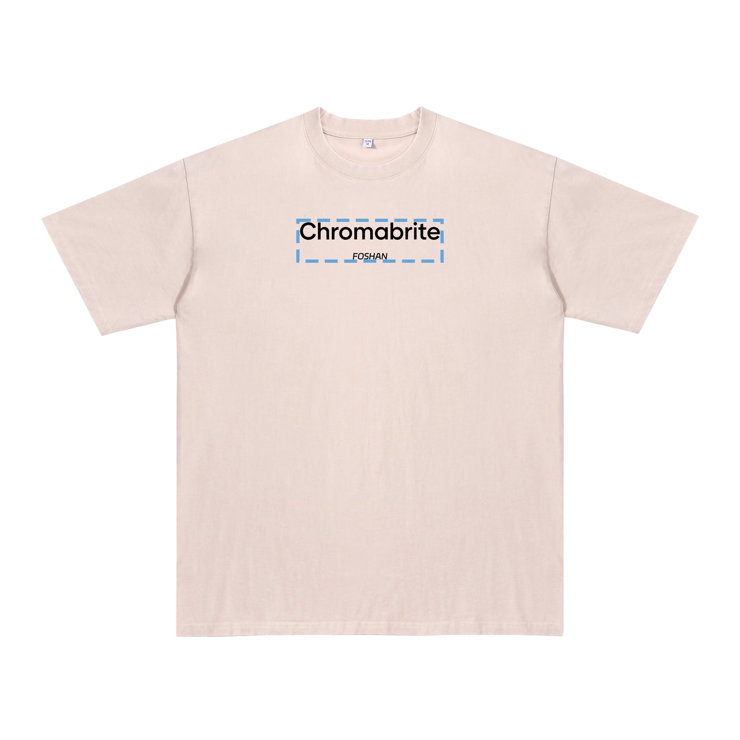 Detail view of t恤 featuring ChromaBrite Foshan Vintage Tee