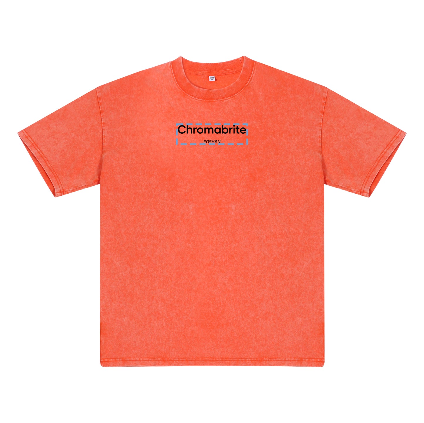 Detail view of t恤 featuring ChromaBrite Foshan Vintage Tee