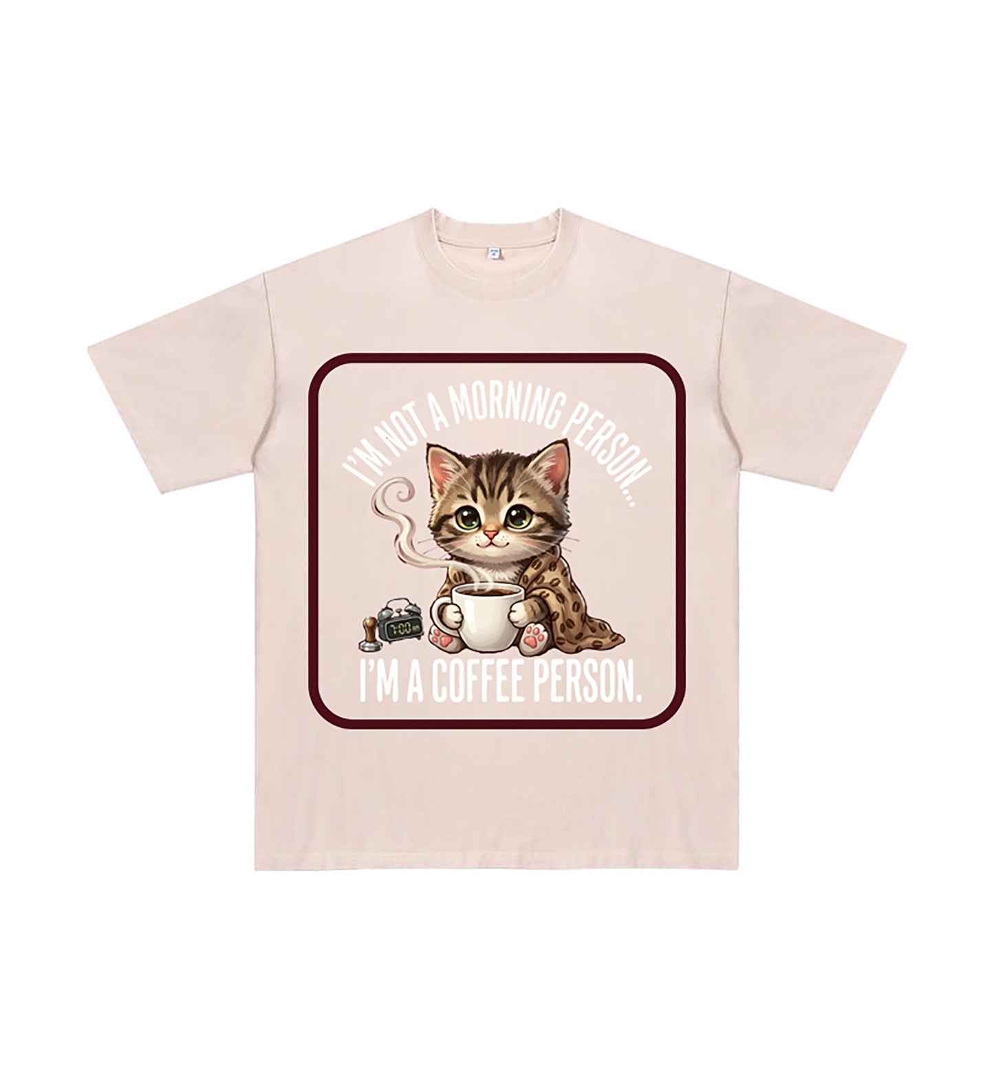 Detail view of t恤 featuring Coffee Person Vintage Tee