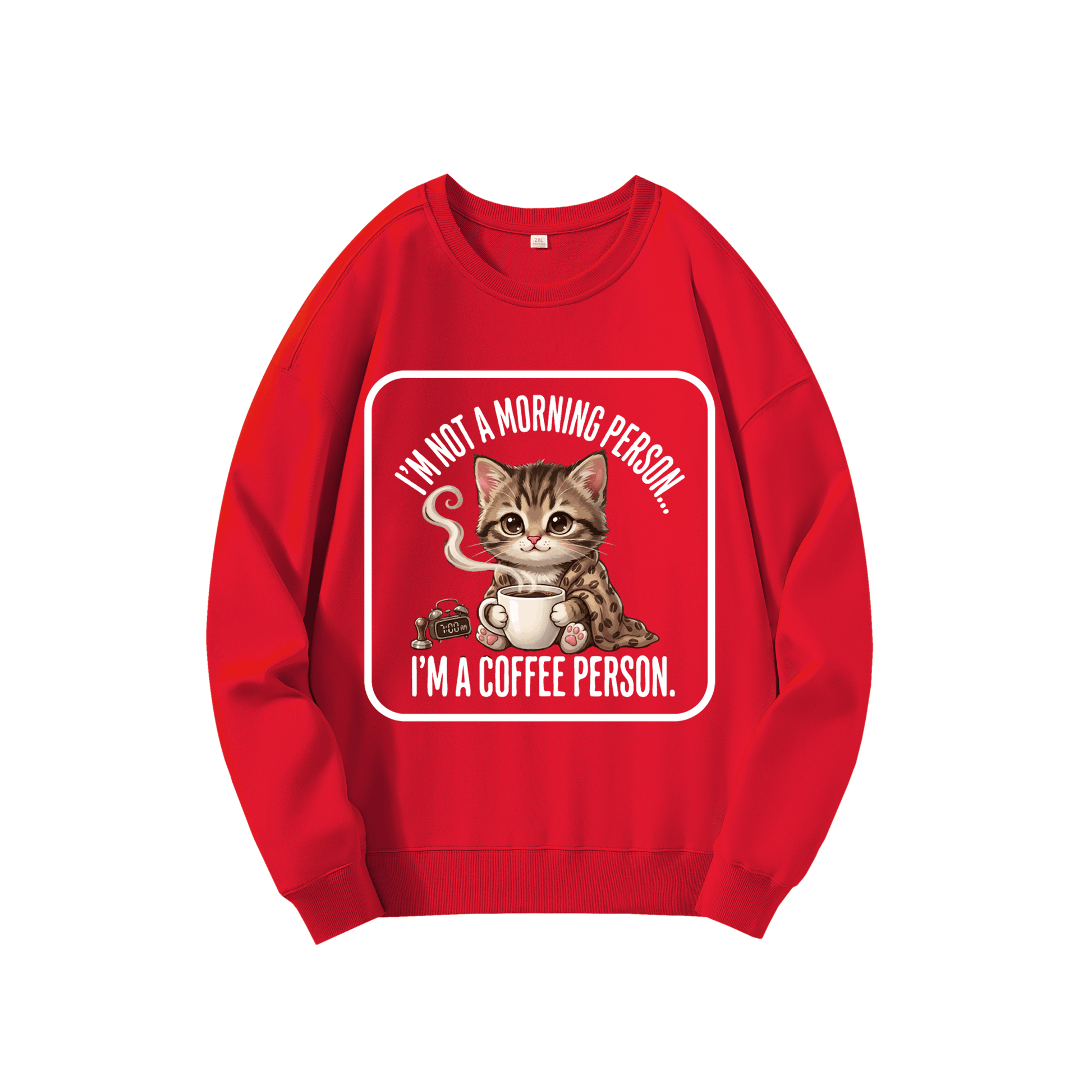 ChromaBrite "I‘M NOT A MORNING PERSON" 330GSM Ultra-Heavyweight Sweatshirts ChromaBrite Clothing