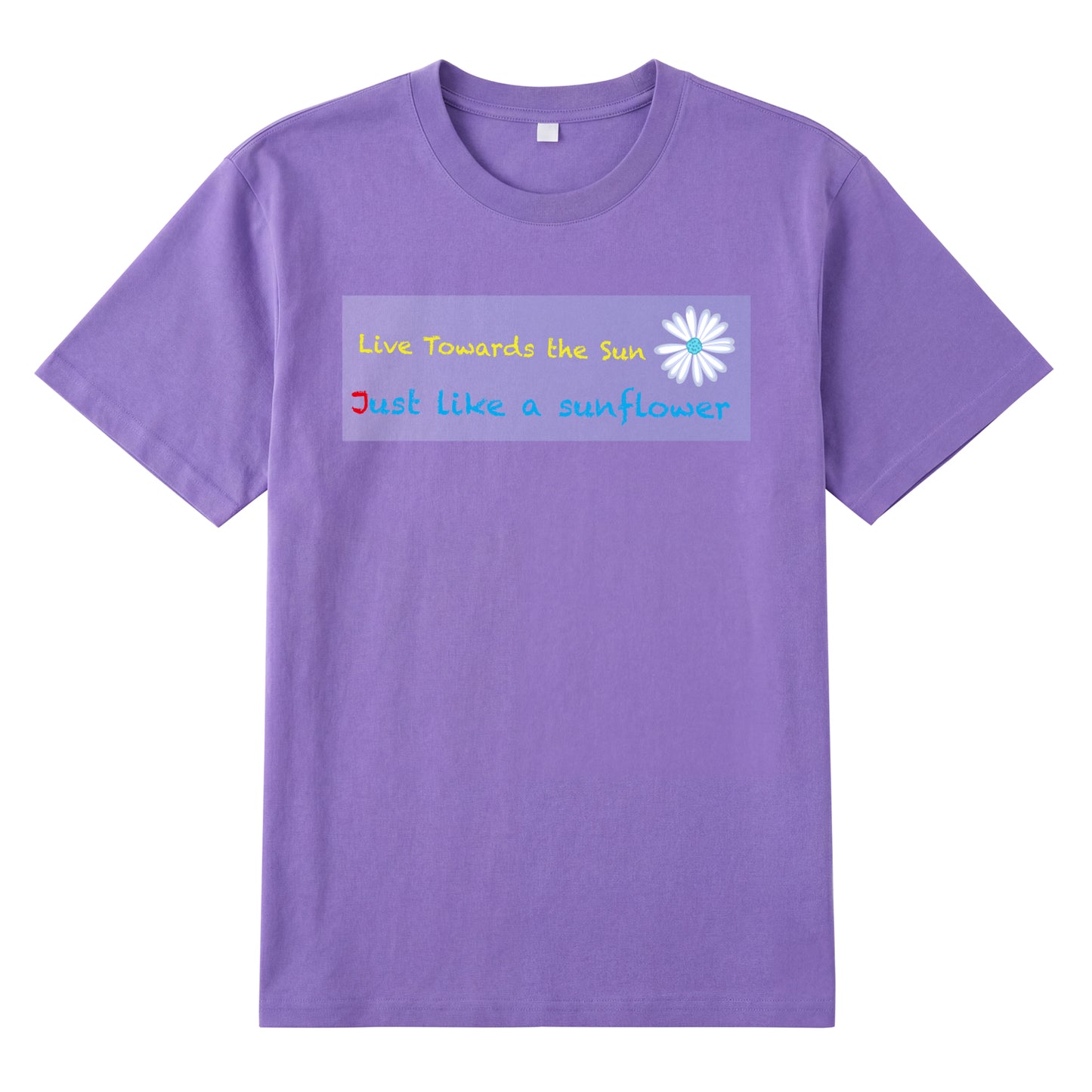 Alternate angle of purple t恤 featuring Sunward Bloom Staple Tee