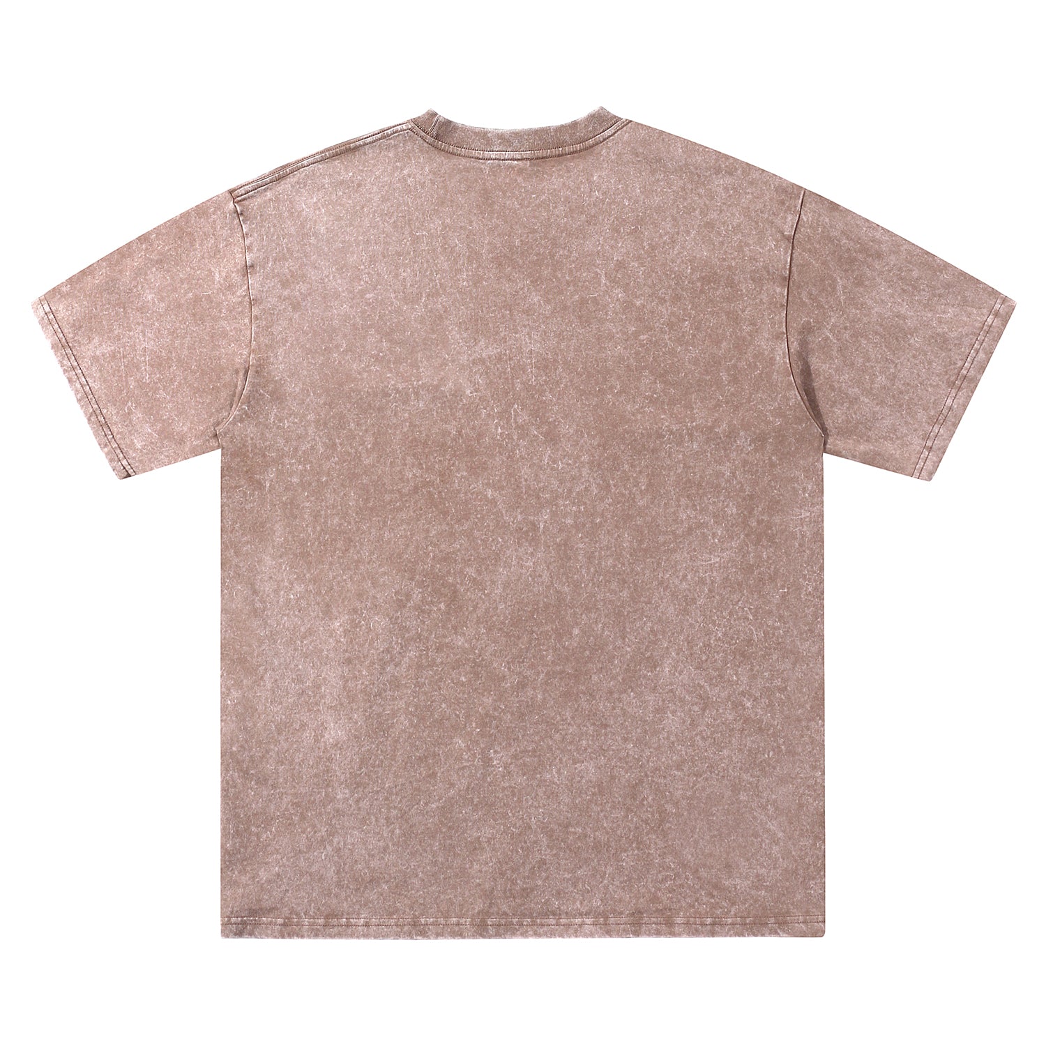 Back view of brown t恤 featuring Sunward Bloom Vintage Tee
