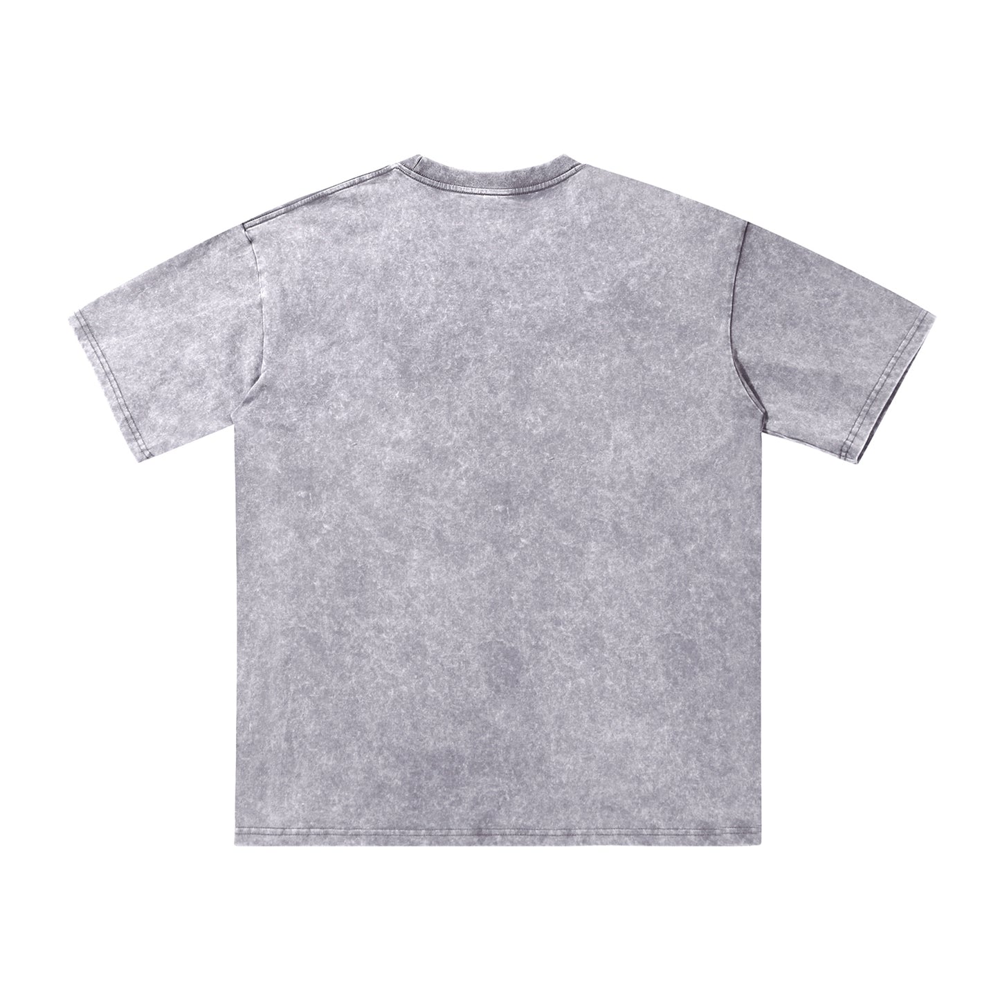 Back view of gray t恤 featuring Sunward Bloom Vintage Tee