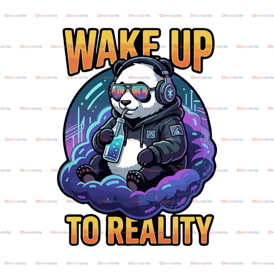 Front view of t恤 featuring Wake up to reality Vintage Tee
