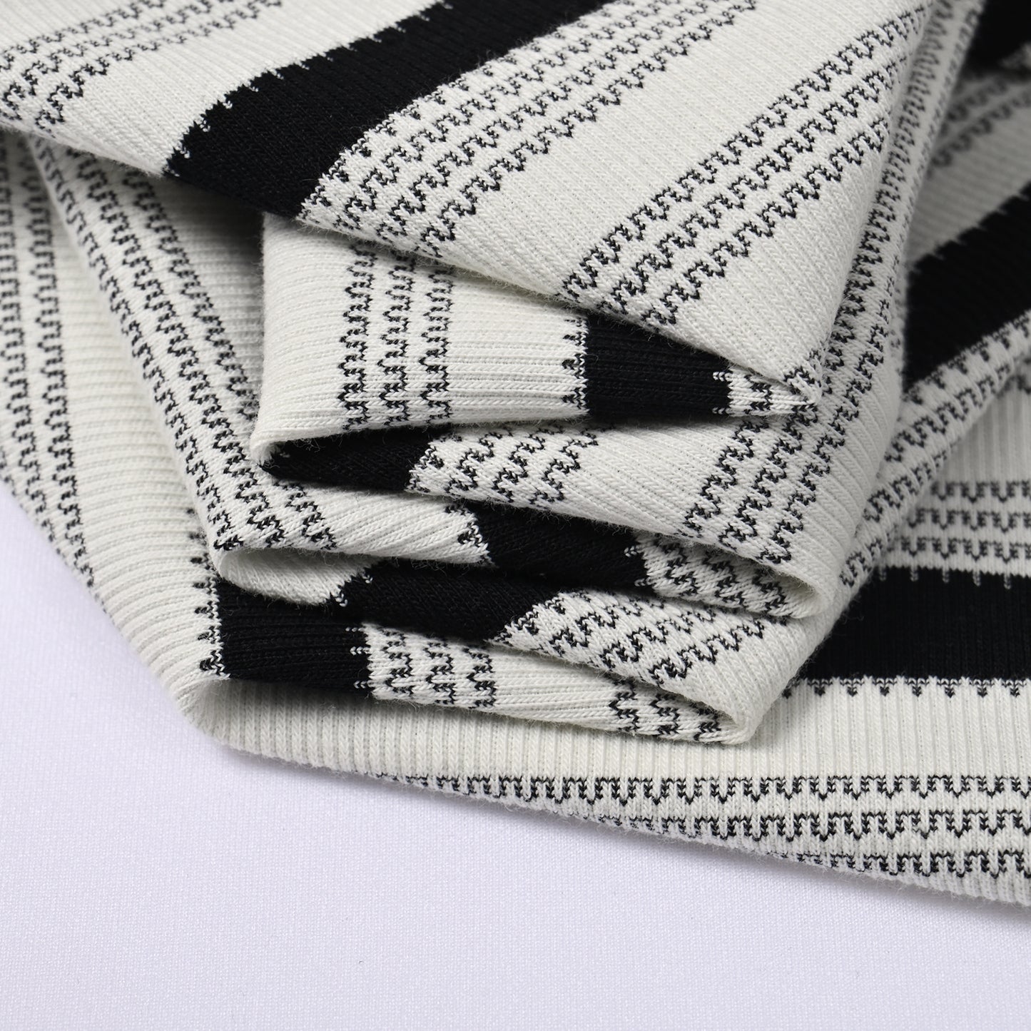 Yarn-Dyed Stripe T-Shirt 200GSM | Relaxed Drop-Shoulder | Grey-Black Tee ChromaBrite Clothing - 展示6