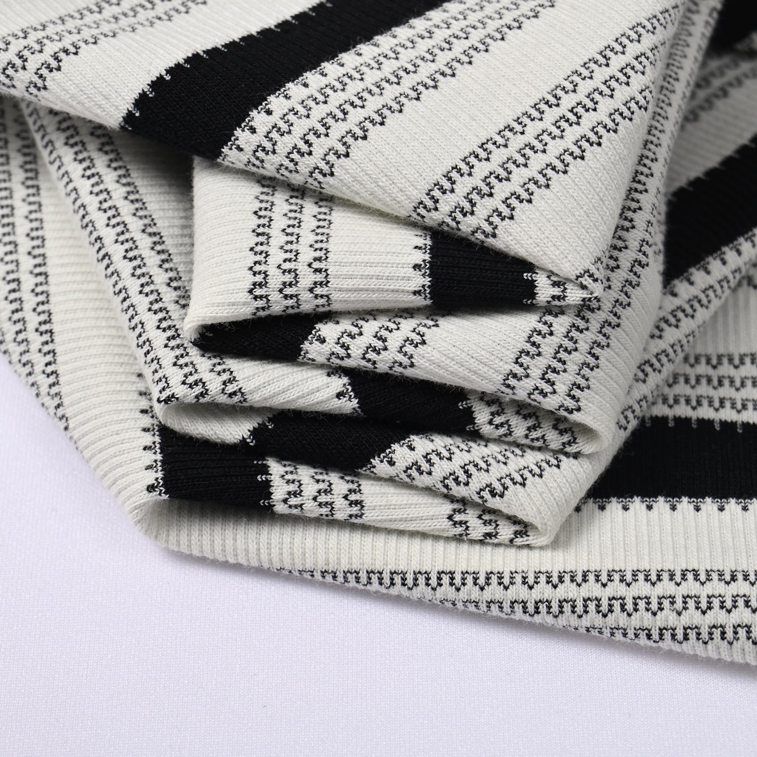 Yarn-Dyed Stripe T-Shirt 200GSM | Relaxed Drop-Shoulder | Grey-Black Tee ChromaBrite Clothing - 展示6